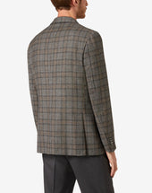Jacket Grigia Principe Di Galles In Lana