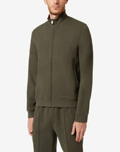 Felpa Full Zip In Cotone