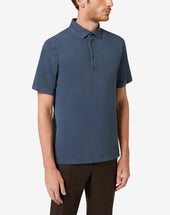 Polo Manica Corta In Piquet Navy