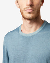 Girocollo Seamless In Merinos Soft Azzurro