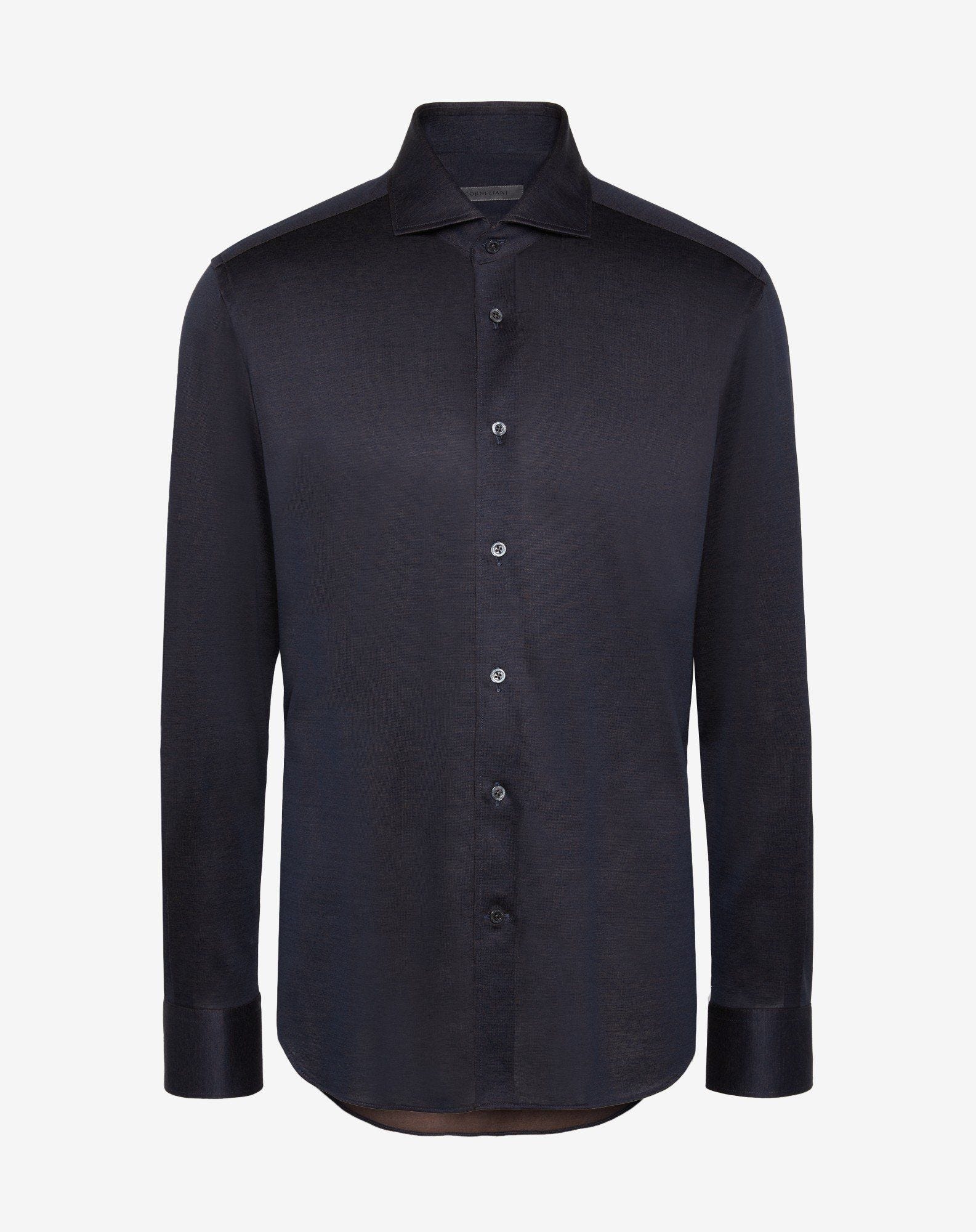 Shirt In Jersey Vanis Marrone