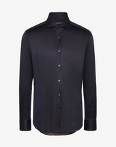 Shirt In Jersey Vanis Marrone