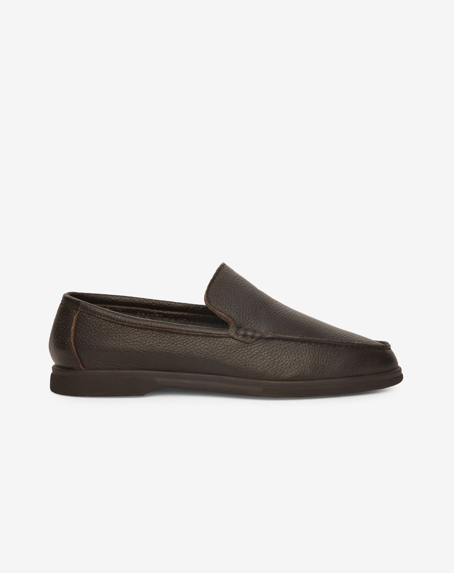 Slip on in pelle cervo testa moro