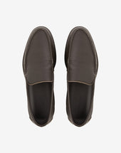 Slip On In Pelle Cervo Testa Moro