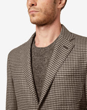 Jacket Pied De Poule In Lana