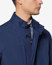 Field Jacket Bluette In Tessuto Tecnico