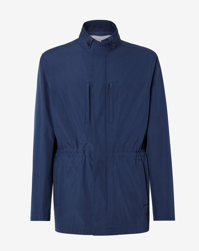 Field Jacket Bluette In Tessuto Tecnico