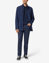 Field Jacket Bluette In Tessuto Tecnico