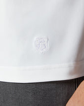 T Shirt Bianca In Jersey Stretch Traspirante