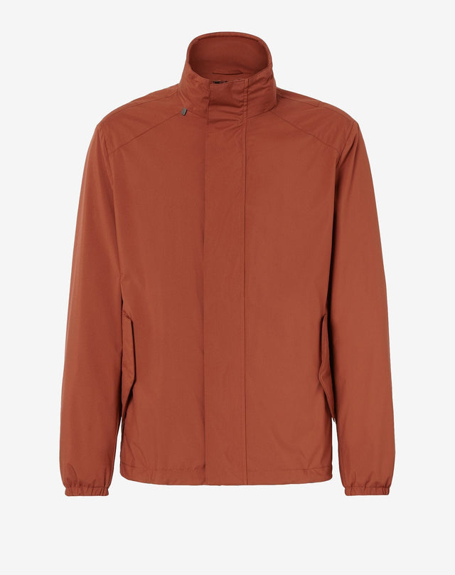 Giubbino arancio ultralight in tessuto tecnico