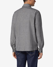 Shirt Over Circle Grigia In Cotone Organico