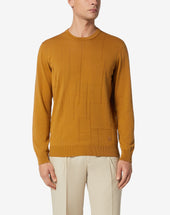 Sweater Girocollo Circle Senape Finezza 18