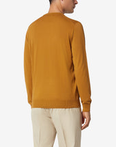 Sweater Girocollo Circle Senape Finezza 18