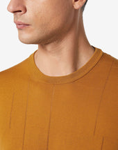 Sweater Girocollo Circle Senape Finezza 18