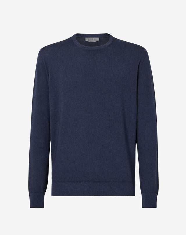 Sweater Girocollo In Lana Extrafine