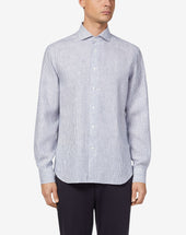 Shirt In Lino Melanges