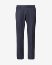 Pants 5 Tasche In Cheviot Di Lana