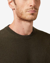Girocollo In Cashmere Militare