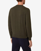 Girocollo In Cashmere Militare