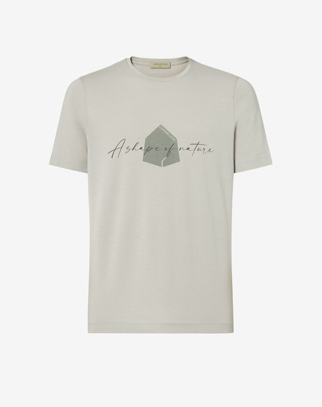 T Shirt Manica Corta Circle Stampata