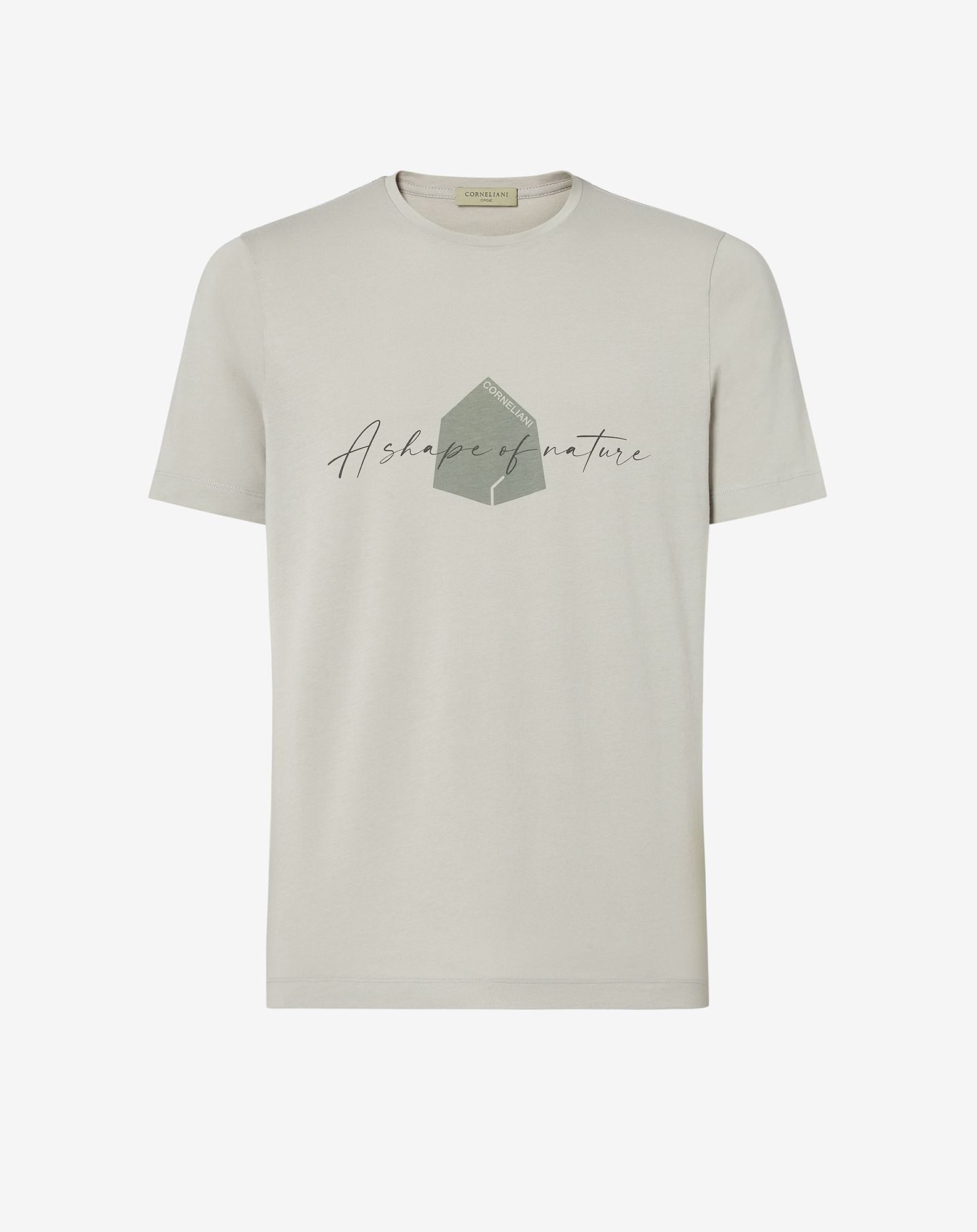 T-shirt manica corta circle verde stampata