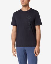 T Shirt Manica Corta Circle Con Ricamo