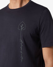 T Shirt Manica Corta Circle Con Ricamo