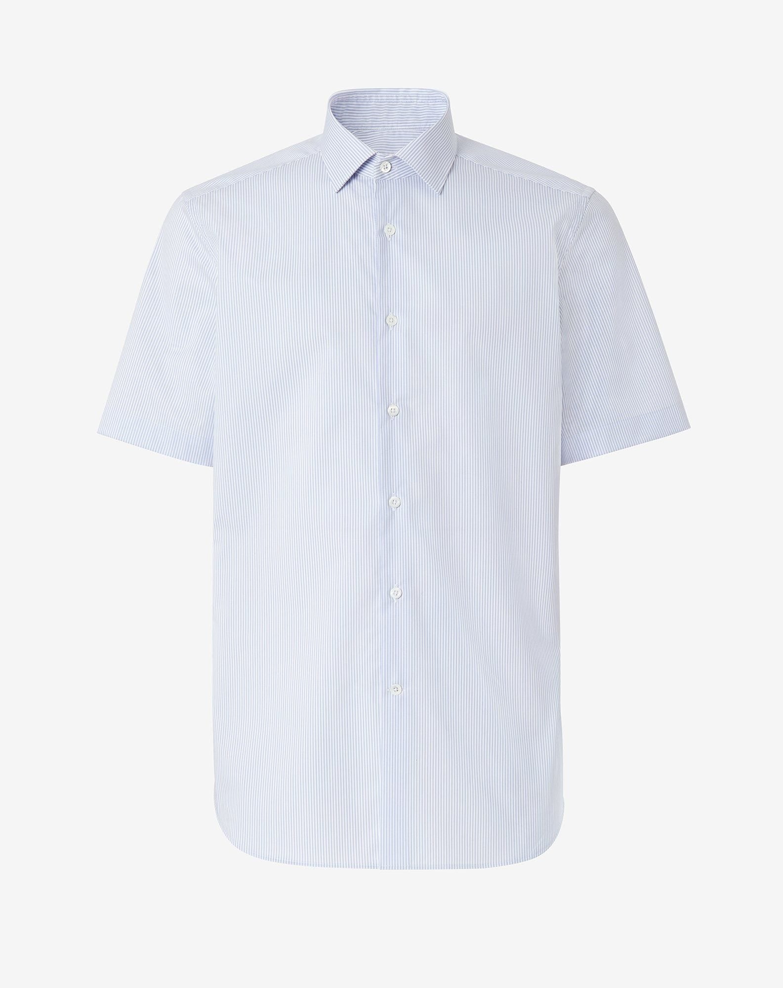 Shirt azzurra rigata