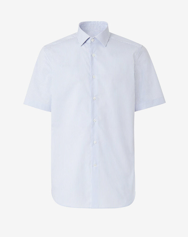 Shirt azzurra rigata
