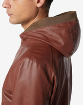 Giubbino Terra Bruciata Reversibile In Nappa