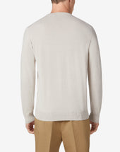 Sweater Girocollo Perla In Cotone