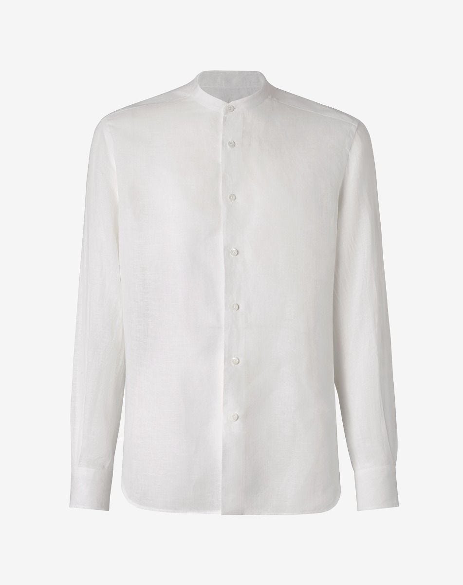 Shirt Lavata Circle Bianca Colletto Guru