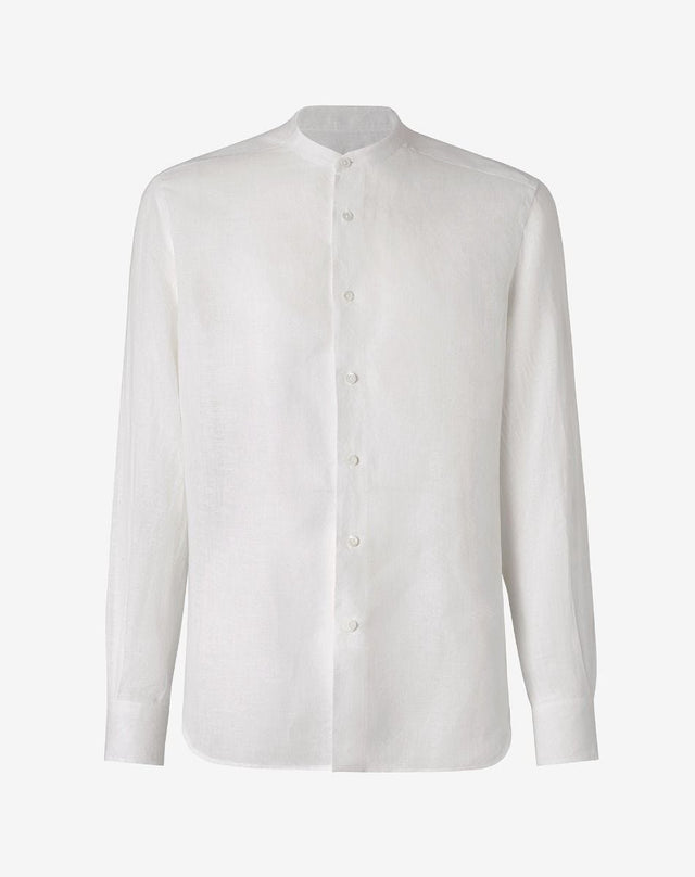 Shirt lavata circle bianca colletto guru