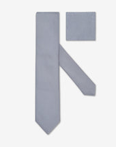 Tie blu navy in seta con disegno