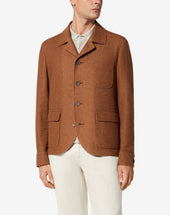 Jacket Shirt Circle Ocra In Jersey Cotone Bio