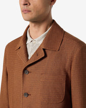 Jacket Shirt Circle Ocra In Jersey Cotone Bio