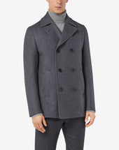 Peacoat In Lana Double Face