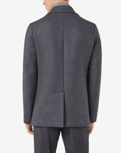 Peacoat In Lana Double Face