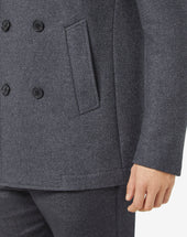 Peacoat In Lana Double Face