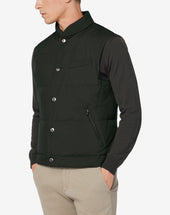 Gilet Scuro Imbottito In Piuma Riciclata