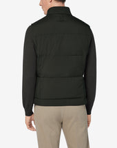 Gilet Scuro Imbottito In Piuma Riciclata