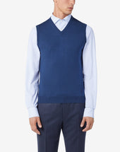 Gilet Bluette In Lana Merino