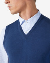 Gilet Bluette In Lana Merino