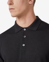 Polo Nera In Merinos