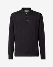 Polo Nera In Merinos