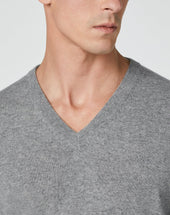 Scollo A V Chiaro In Puro Cashmere