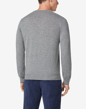 Scollo A V Chiaro In Puro Cashmere
