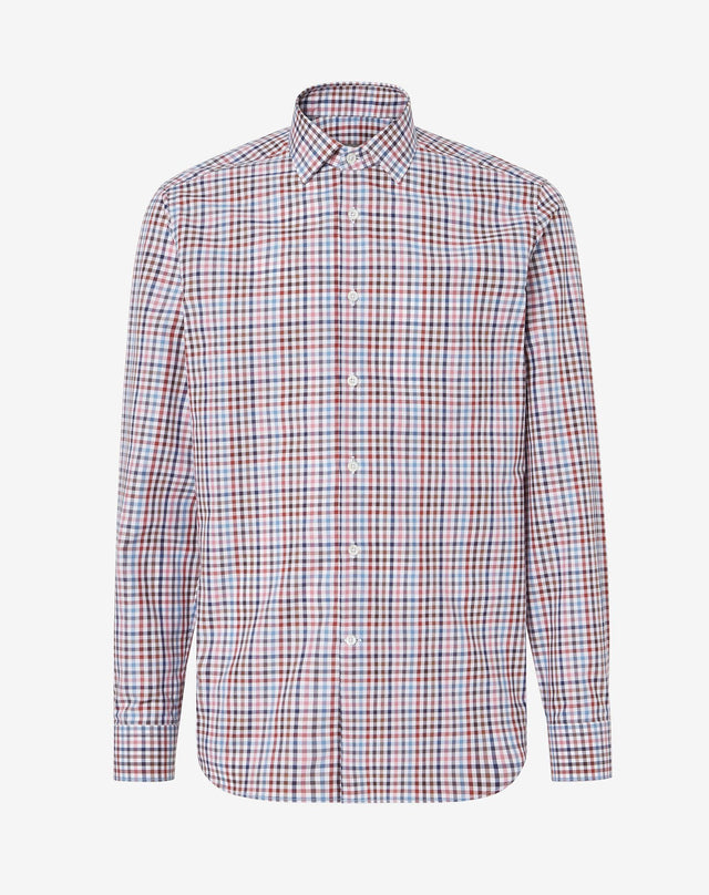 Shirt multicolor in cotone disegno vichy