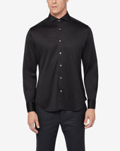 Shirt Nera In Jersey Di Cotone