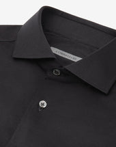 Shirt Nera In Jersey Di Cotone